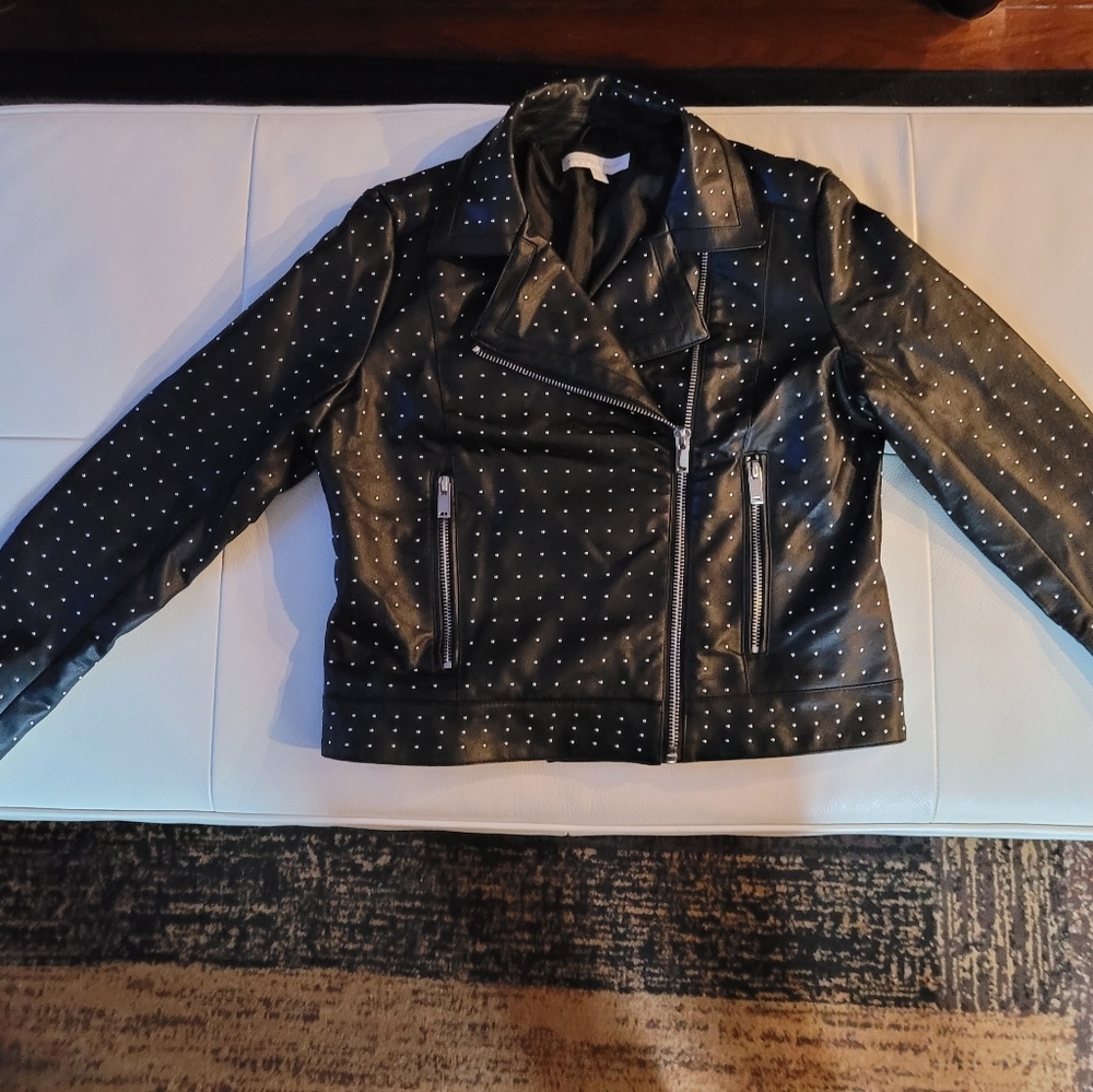 NEW York and Company Microstud Faux Leather Jacket - Picture 11 of 13